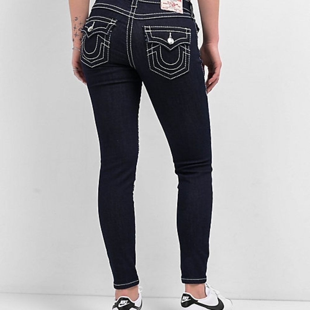 True Religion Dark Indigo Skinny Jeans